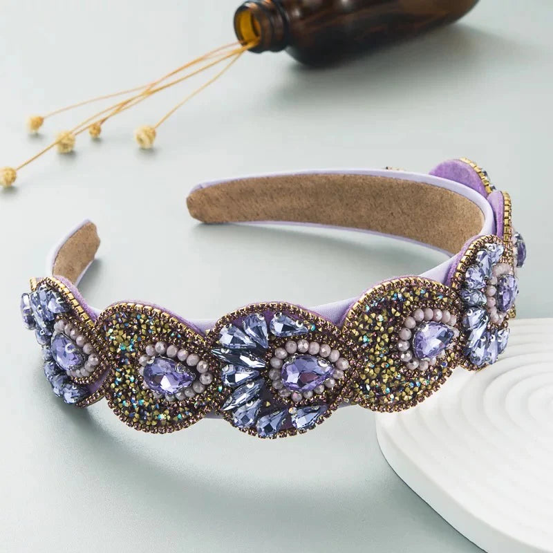 Evelyn Purple Headband