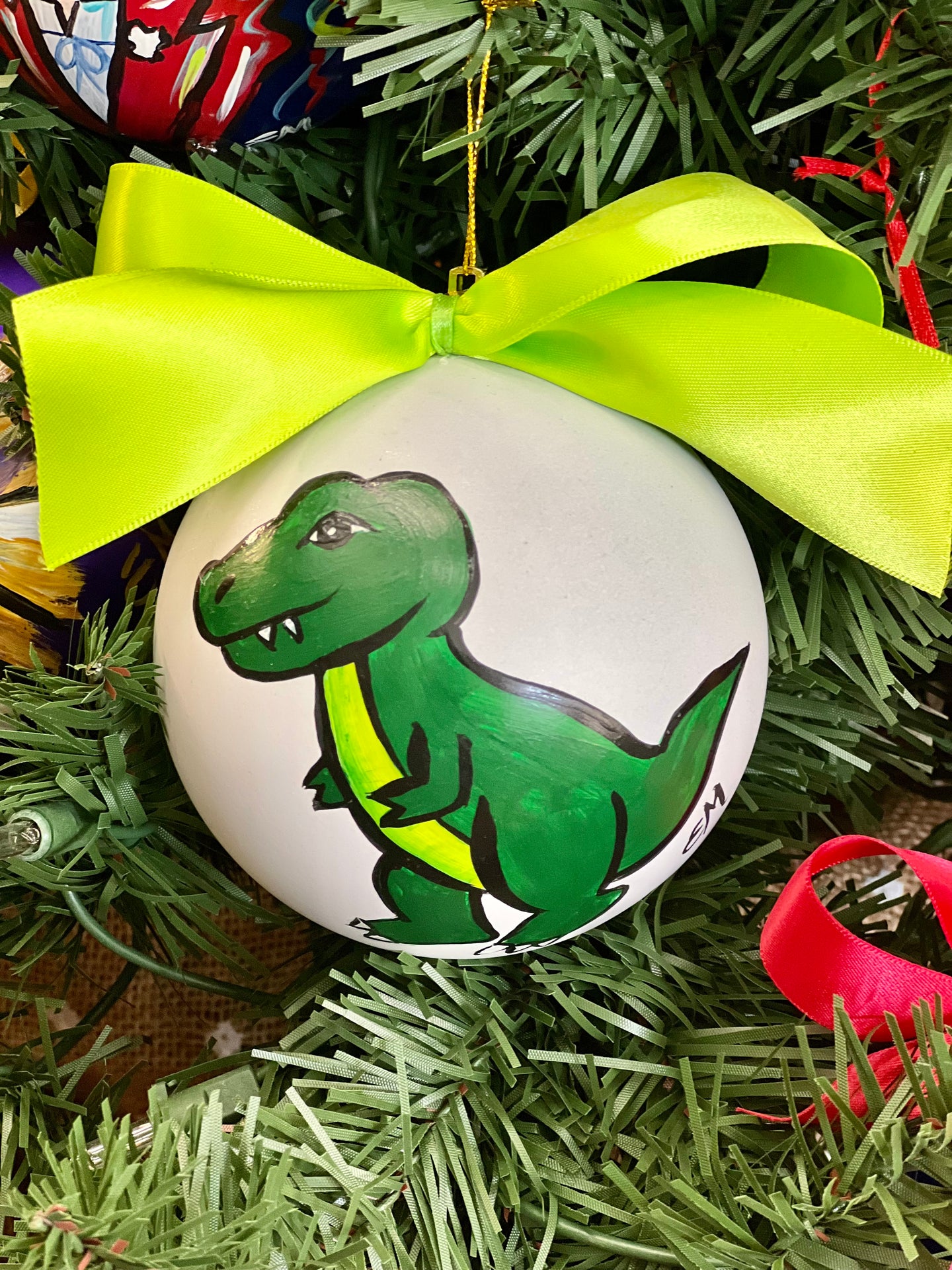 EM Dino Ornament