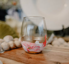 Load image into Gallery viewer, Neon Pink Wine Glass
