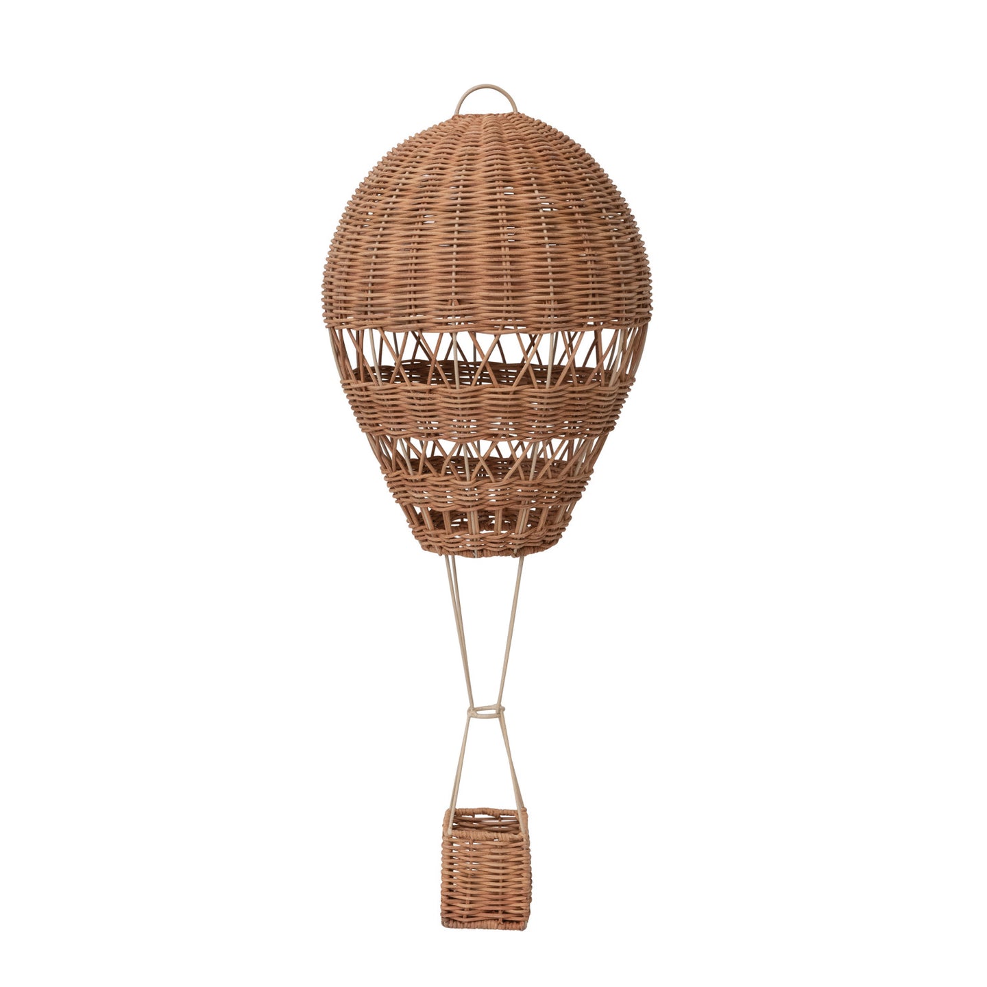 Hanging Rattan Hot Air Balloon