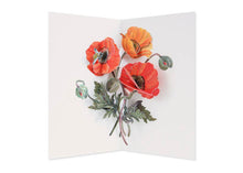 Load image into Gallery viewer, Poppies Pop-Up Card

