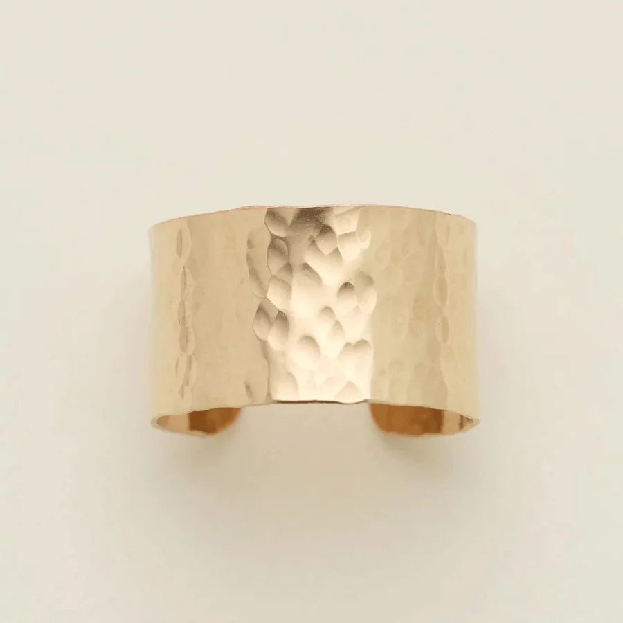 Hammered Cigar Band Ring