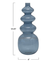 Load image into Gallery viewer, Blue Glass Vase
