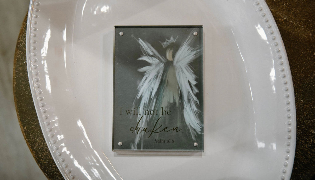 “I will not be shaken.” In Acrylic Frame