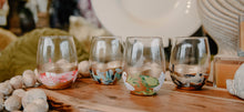 Load image into Gallery viewer, Cool Blues Wine Glass
