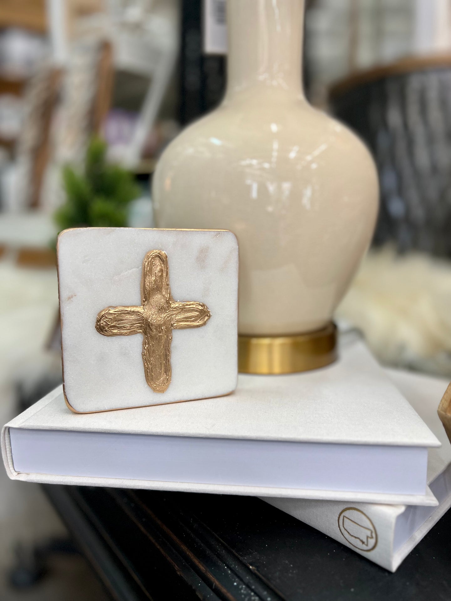 Block Gold Cross