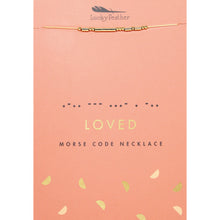 Load image into Gallery viewer, Morse Code Necklace
