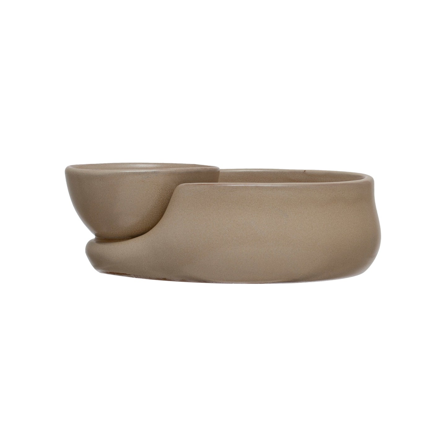 Stoneware Cracker and Soup Bowl